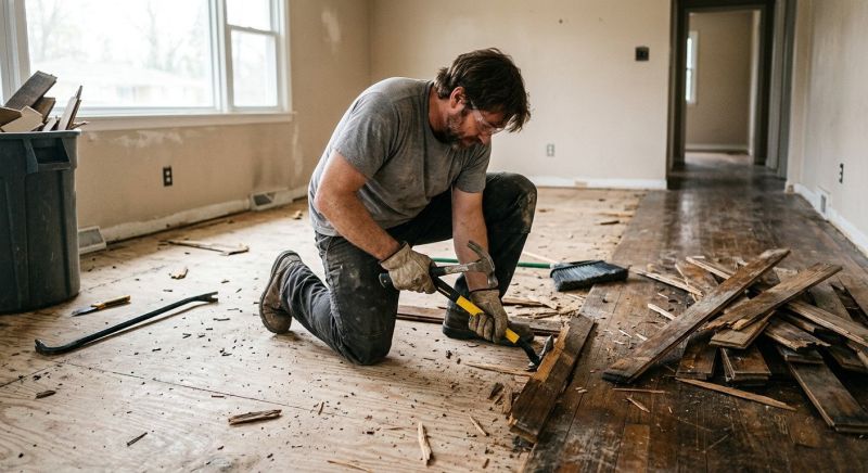 Hardwood Floor Removal in Alpharetta, GA