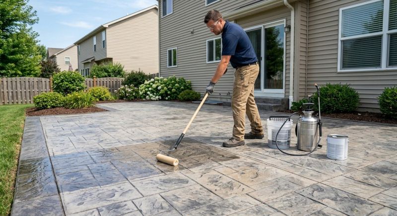 Stamped Concrete Sealing in Kitsap County, WA