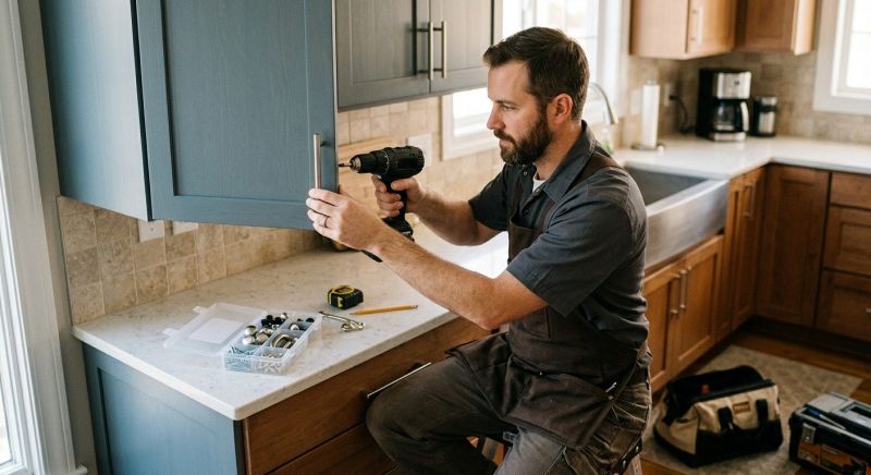 Cabinet Hardware Installation in Kansas City, KS