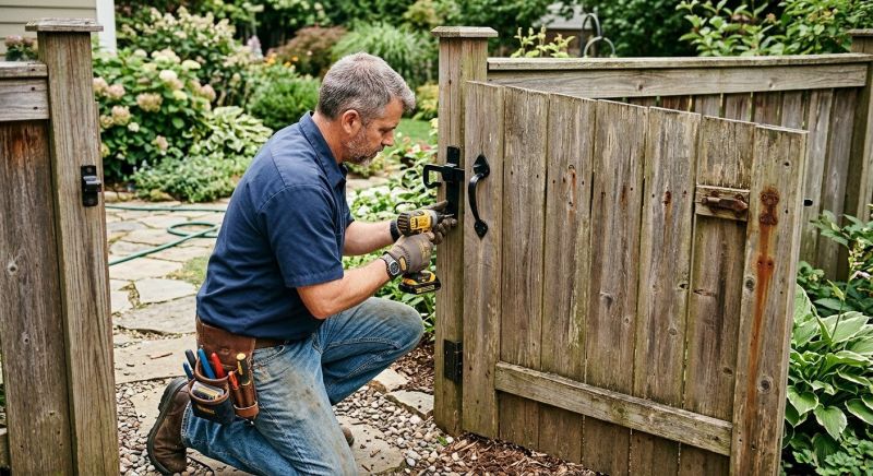 Fence Gate Adjustment in Kansas City, KS