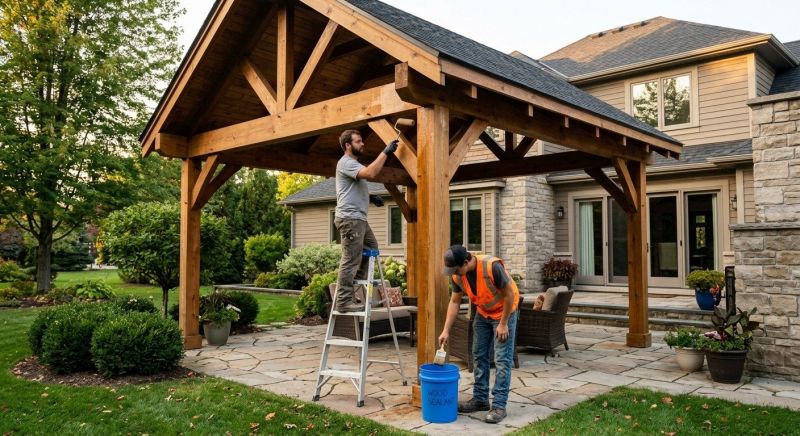 Pergola Sealing in Kitsap County, WA