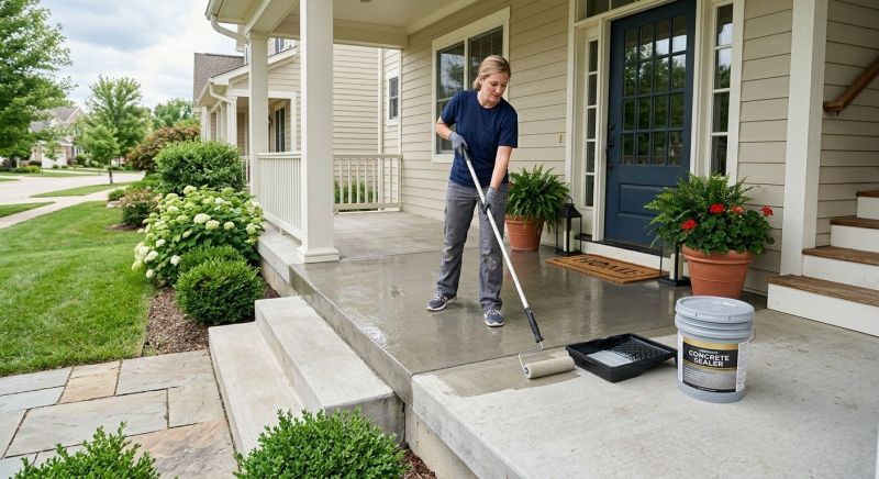 Porch Concrete Sealing in Kitsap County, WA