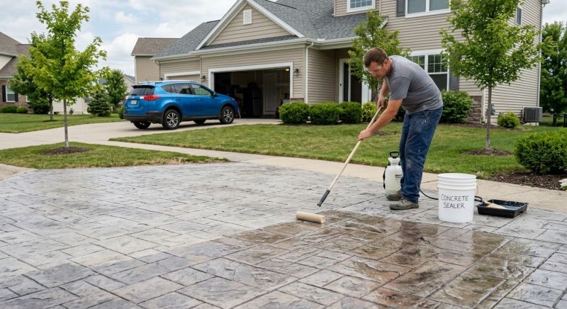 Porch Concrete Sealing in Kitsap County, WA