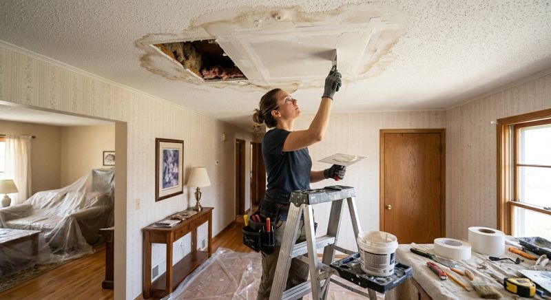 Water Damage Ceiling Repair in Katy, TX