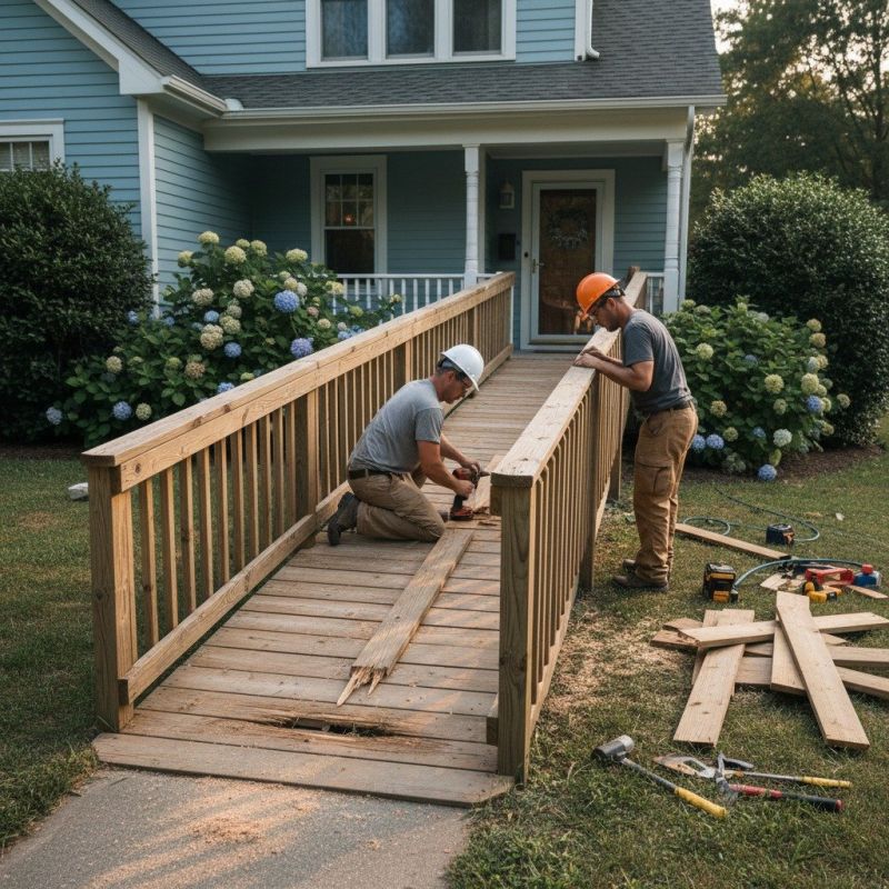 Wood Ramp Repair in Overland Park, KS